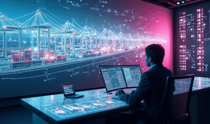 Logistics Digital Twin Simulation Modeling Auto Mar Shipyard 721 min